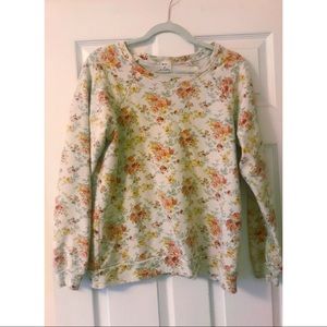 Floral pullover sweatshirt/sweater